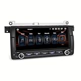 ✪【Compatibilidad】1DIN radio coche bluetooth para BMW Serie 3 E46 1998-2001 con conector antiguo de 17 pines, BMW Serie 3 E46 2002-2006 con conector nuevo de 40 pines, BMW M3 1998-2006 y BMW E46 3er 318 320 325, Rover 75 1999 ~ 2004 y MG ZT 2001 ~ 2004. El tamaño del panel frontal de este estéreo es de 248 mm (ancho superior) * 118 mm (alto) * 246 mm (ancho inferior), verifique el tamaño del tablero antes de comprar para evitar errores.