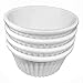 DoWin 4-Piece Plastic Multi-Color Ramekin Baking & Dipping Sauce Cups (White; 4 Pack)