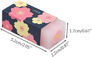 3Pcs Pink Lovely Rubber Erasers Petal Sketch Painting Pencil Correction Tool Atationery Supplies School Office Stationery Supply Standard Pencil Erasers