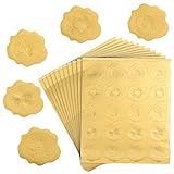 Contenido del paquete: recibirá 25 hojas (20pcs stickers para cada hoja) de totalmente alrededor de 500 piezas de los sellos de sobres de oro.