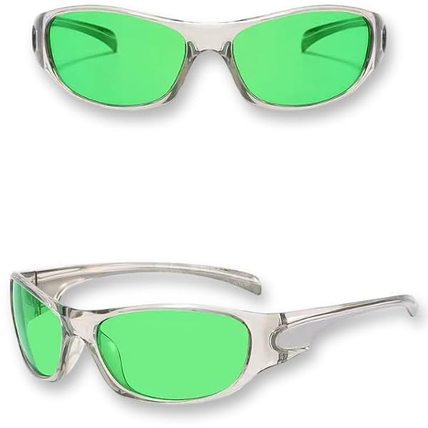 Pidak Anime okulary Cosplay zielone soczewki - okulary Cosplay Psychic Anime - przezroczyste ramki zielone, jeden rozmiar dla dorosłych
