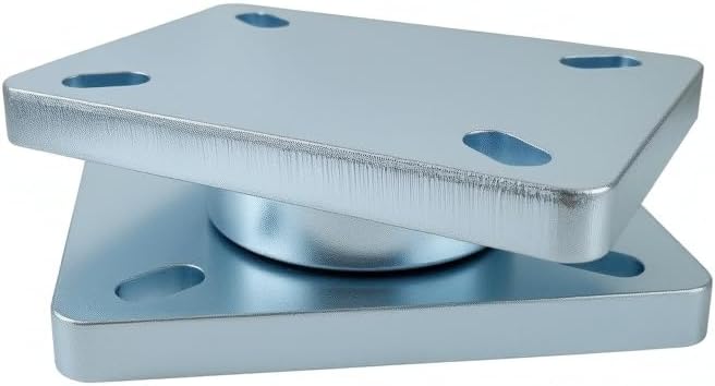 6.3" x 4.53" Heavy Duty Bearing Plate Turntable 5000 Lb Rating, Kingpinless Design,Greaseablle