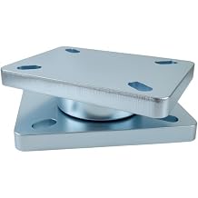 6.3" x 4.53" Heavy Duty Bearing Plate Turntable 5000 Lb Rating, Kingpinless Design,Greaseablle