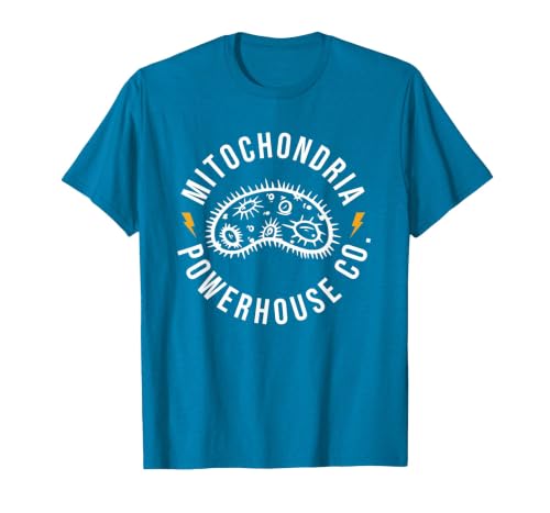 Mitochondria Powerhouse Co. T-Shirt, Men, Sapphire Blue, Large