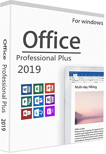 Office 2019 Professional Plus Lifetime Licence Key | 32/64-bit | PC,one-time purchase (key card)
