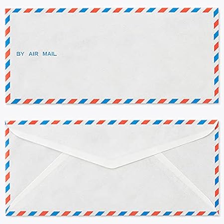 Amazon 山櫻 封筒 エアメール洋4 三つ折り ダイヤ貼 Am454 スタンダードa 郵便枠なし 003 100枚 挨拶状封筒 文房具 オフィス用品