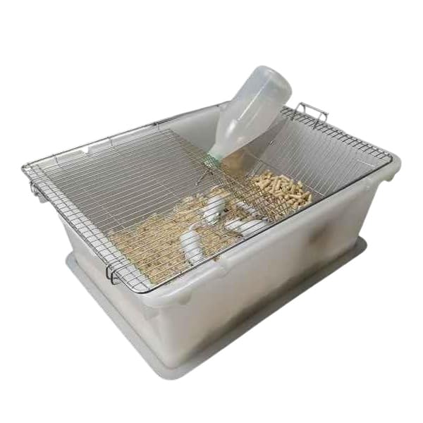 AI-Polypropylene Animal Cage with Water Bottle 125ml for Animal Cage Proof Bottle/Excellent shelter for Animal Species/Mice Cages Animal Cages, Rat Cages & Hamster Cage (290x220x140mm)-image-36
