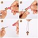 Gtudkae 1 Box 50 PCS Small Wooden Cross 3 Colors, Natural Pocket Prayer Crosses Pendants for Christian Gift, DIY Handmade Decorative Crosses Charms for Crafts, Easter Eggs Fillers (50)