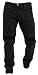 Produktbild Qaswa Herren Motorradhose Jeans Motorrad Hose Motorradrüstung Schutzauskleidung Motorcycle Biker Pants, Jet Black, 36W / 34L