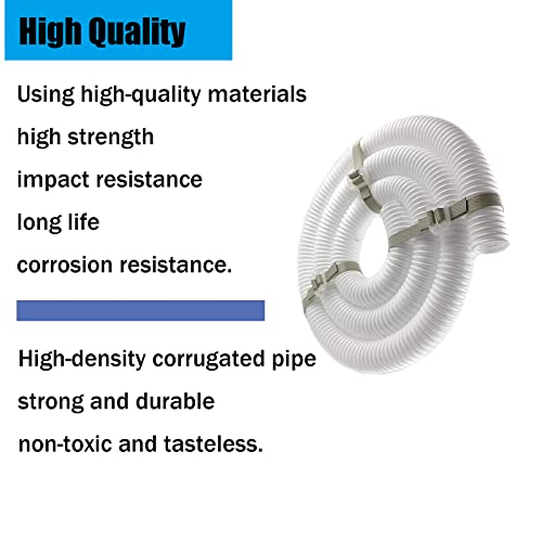 Pool Cleaner 6-Ft Cuffless Feed Hose Replacement for Polaris 360 Cleaner 9-100-3102 ONLY 360 1-1/2\" Diameter