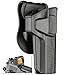 1911 5 inch OWB Holster Without Rail, Paddle Belt Holsters for Colt 1911 5", Girsan 1911 MC, Variants 1911, Browning MK3, Tactical Outside Waistband Carry Pistol Holster Fit 1911 5" .45 Pistol, RH