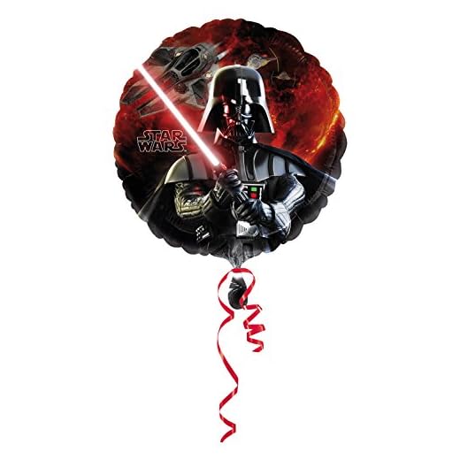 Amscan 2568501 - Standard Folienballon Star Wars, Druchmesser circa 43 cm, Heliumballon, Geburtstag, Dekoration