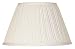 Upgradelights 12 Inch Pleated Lamp Shade Replacement in Eggshell with Attaching Finial 6x12x8 (Washer)
