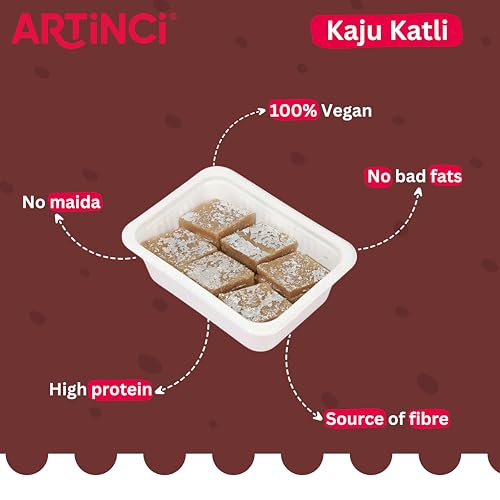 Artinci-Sugar-free-Kaju-Katli-Low-Carb-Low-GI-No-Added-Sugar-Made-with-Pure-Kaju-200-gms
