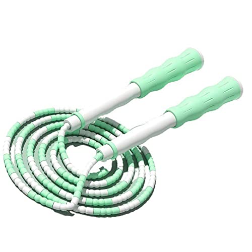 Corda de pular segmentada ajustável desembaraçada com contas corda de pular ajustável emaranhado cor