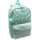 TOYBAGS Mochila Americano Blin Corazones Glitter 42 X 30 X 14 CM Escolar Unisex niños, Negro, L