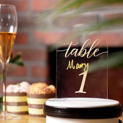 Numéros de Table de Mariage 1-30 Chic pour Décoration de Buffet de Banquet - 4