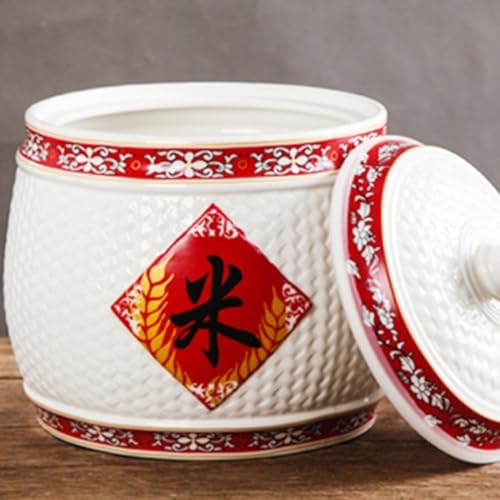 Pojemnik do przechowywania ryżu – duży zamknięty pojemnik do przechowywania żywności do kuchni, idealny do ryżu, mąki, soi i ziaren