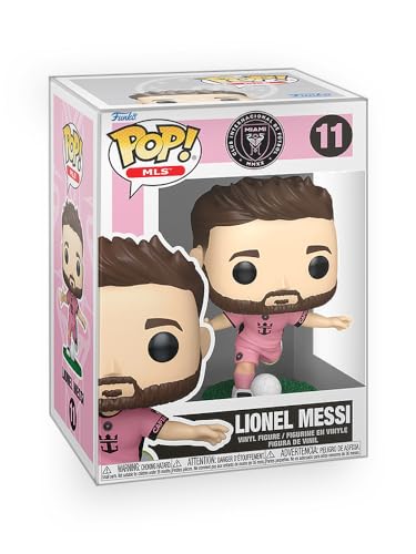 Epic Collectibles Pop Soccer - Lionel Messi (Pink Uniform) Inter-Miami Vinyl Figure Bundled with Box Protector Compatible for Funko