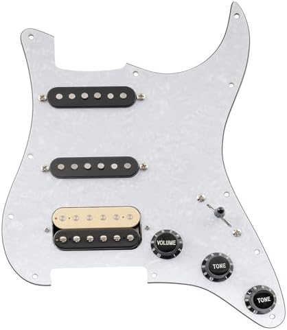 KAISH Battipenna A 11 Fori ST/Strat Style HSS Pick Guard Con Piastra Posteriore ST Tremolo Trem Copertura Per USA/Messico Stratocaster/Stratocaster - Foto 2