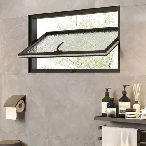 Ventana abatible de aluminio 90x40 para ventilación ajustable de sótanos 3