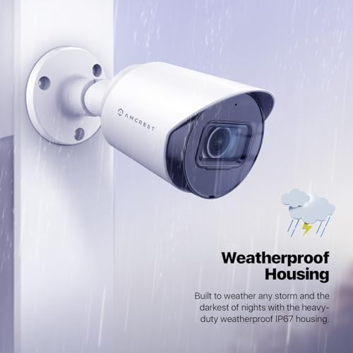 Amcrest Full HD 1080P Bullet Outdoor Security Camera (Quadbrid 4-in1 HD-CVI/TVI/AHD/Analog), 2-Megapixel, 98ft Night Vision, 2.8mm Lens 129° Viewing Angle, White (AMC1080BC28-W) - Thumbnail 6
