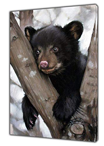 ARTSPRINTS Baby Bear Drawn with Charcoal Soft Pastel Print ON