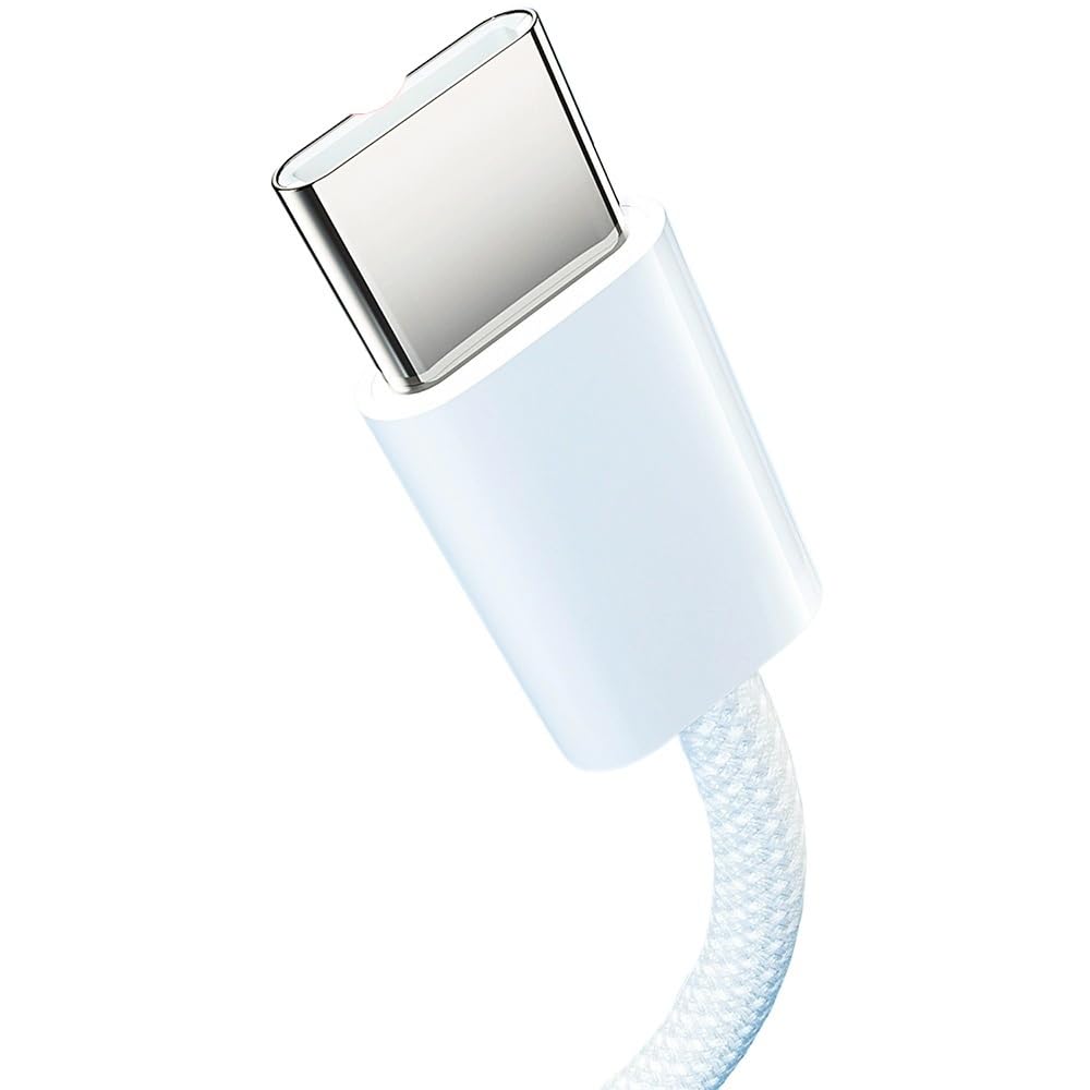 Cavo di ricarica rapida PD USB-C a tipo C da 60 W per cavo dati di tipo C intrecciato durevole (viola, 2 m)