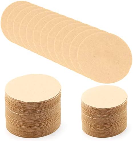 AIEX 350 pcs Unbleached Paper Coffee Filter Round Replacement Coffee Filters Fits for Aerobie for Aeropress Coffee and for Espresso Makers (6.4cm/2.5inch in Diameter)