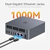 Beelink EQR5 Mini PC W11 Pro, AMD Ryzen 5 5625U(6C/12T up to 4.3GHz), 16GB DDR4 500GB PCle 3.0 NVME SSD, WIFI6+BT5.2+1000M LAN*2, Radeon 7 core 1800 MHz Built in PSU Dual Display Mini PC Computer