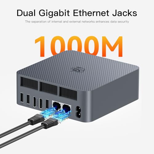 Image of Beelink EQR5 Mini Pc,AMD Ryzen 5 5625U(6C /12T,up to 4.3GHz),Mini Computer with 16GB DDR4 RAM /500GB M.2 PCle 3.0 X4 SSD,Micro Pc Support 4K FPS,WiFi6 /BT5.2 /USB3.2 /Home /Office /Game