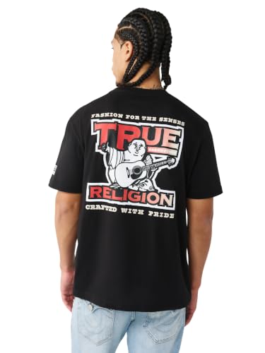 Image of True Religion Men's Boxed Est Buddha Tee, Black, L