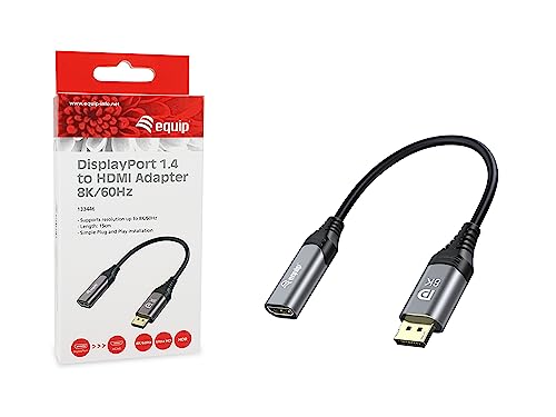 Equip 133446 DisplayPort 1.4 to HDMI Adapter 8K/60Hz, Gold - Image 2