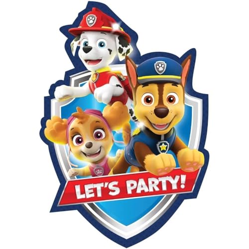 Premium Paw Patrol Adventures Multicolor Postcard Invitations - 4.25