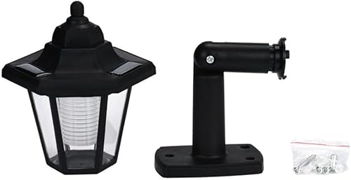 Miniatura 7 de DOITOOL Aplique de pared solar de jardín al aire libre, aplique de pared solar negro para porche, luces de pared de jardín al aire libre, luces de