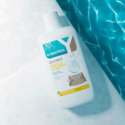 BAYROL Calcinex 1L - Haertestabilisator, verhindert Kalk- und Metallablagerungen im Pool bei hartem oder eisenhaltigem Wasser (z.B. Brunnenwasser) - Kalkstabilisator Pool