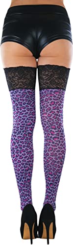 Image of ToBeInStyle Women's Nylon Thigh High Schoolgirl Opaque Stockings