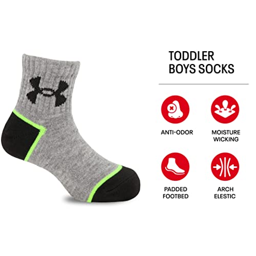 Image of Under Armour boys Multi Pack Quarter Sock