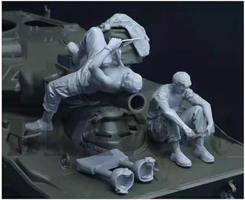 GoodFYouth 1/35 WWII Tank Soldier Resin Model Kit Unpainted and Unassembled (2 figures, no tank) //l8t7Z4 - 3