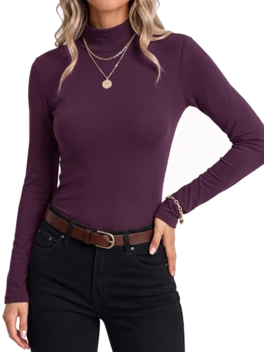  Womens Mock Neck Long Sleeve Shirts - image 1