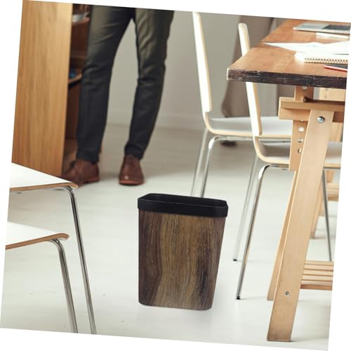 Cubo basura plastico hogar papelera cuadrada pequeña para residuos compactos 4