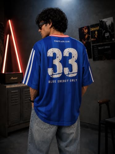 Image of Pump'd Cricket Jersey for Men - Unisex Oversized Round Neck Jersey Tshirt | Graphic Tees | Supreme Comfort | Effortless Style Oversized T Shirt for Men & Women | Addition | 2026