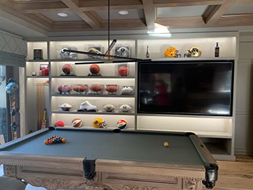 Displaygifts Deluxe Uv Acrylic Full Size Football Display Case Stand With Mirror, Riser Stand, Acfb18M #TOP5