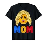 Family Mom Master Builder Building Bricks Blocks Mothers Day T-Shirt