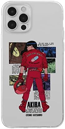 KingdomCASE Phone Case Akira Illustration Collage Compatible with iPhone Case Clear Soft Transparent TPU Case Shockproof Protective Cover for iPhone 13 Pro