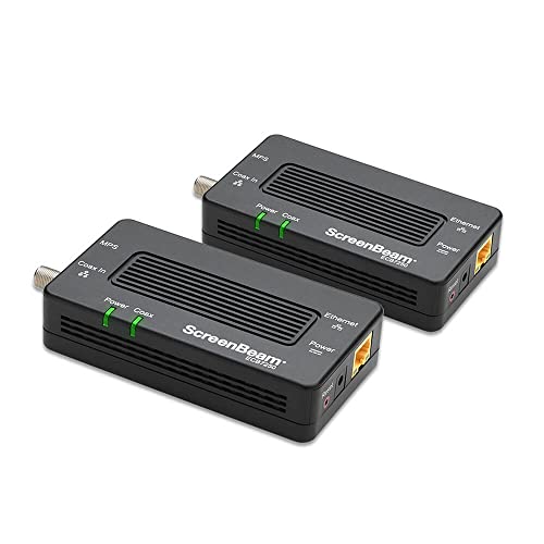 ScreenBeam Bonded MoCA 2.5 Network Adapter for Highest Speed Internet, Ethernet Over Coax - Starter Kit (Model: ECB7250K02)