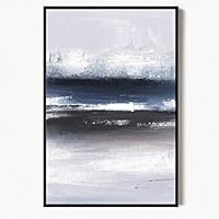 Framed Canvas Wall Art Abstract Landscape Canvas Prints Home Artwork Decoration for Living Room,Bedroom - 16x24 inches
