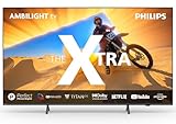 Philips Ambilight TV The Xtra 65PML9009 4K Smart TV - 65 Inch Display with P5 Perfect Picture Engine Ultra HD, Titan OS, Dolby Vision and Dolby Atmos Sound - Anthracite Grey