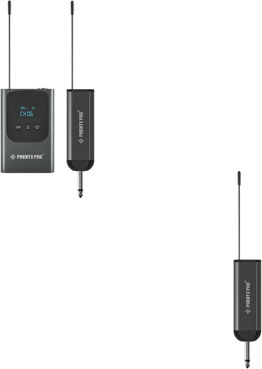 Phenyx Pro Single Digital Wireless Microphone System PDP-1B Bundle with Portable Wireless Receiver PWR-P-900