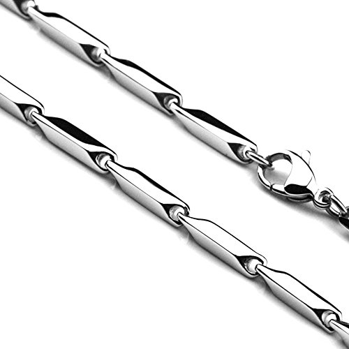 Merdia Stainless Steel Ingot Chains for Men | Made of Stainless Steel Necklaces for Men | Special Occasions Mens Necklace Pendant, Jewelry Chain | Male Neck Chain | Thin Necklace Jewelry, 20 Inches2